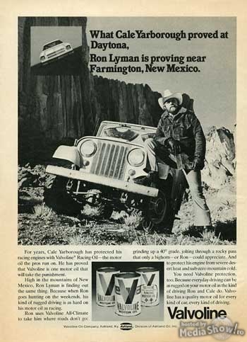 Click image for larger version

Name:	1975-Valvoline-Motor-Oil-Old-Jeep-ad.jpg
Views:	649
Size:	72.3 KB
ID:	55121