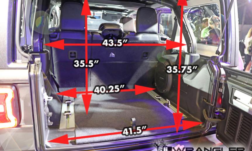 2018 Jeep JLU Wrangler Dimensions & Measurements  Jeep  News Australia and New Zealand